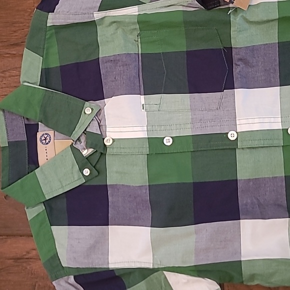 NWT J Khaki boy's long-sleeved button-up shirt size Medium - Picture 2 of 5